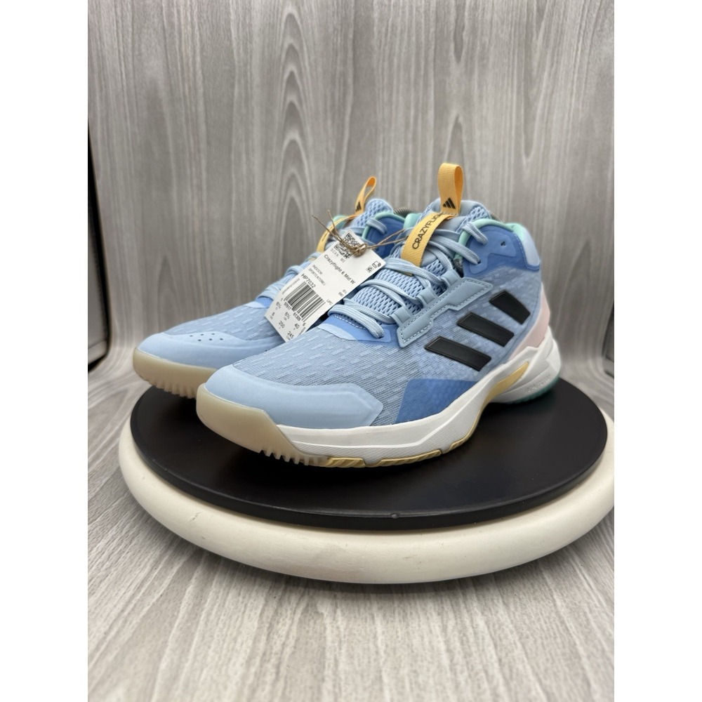 Adidas Crazyflight 6 Mid Womens Size 8 Volleyball Shoes Light Blue HP7032 NEW